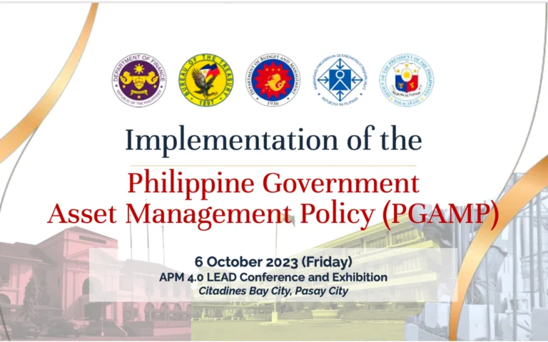 Modern Governance and Operational Excellence: Unveiling the Philippine Government’s Asset Management Plan